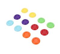 Tnfeeon Lot de 12 Petits Bols d'alimentation en Plastique coloré de 3,3 Cm pour Léopard, Dragon Barbu, Caméléon, Crabe Ermite, Dubia Cricket, Anti-Fuite, Mangeoire pour Super vers, Plat d'eau pour