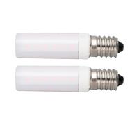 Tnfeeon Lot de 2 Ampoules Scintillantes PC LED E14 2 W, Lumière Chaude Simulée Effet de Feu, Lampe d'ambiance Vacillante pour Halloween, Fête, Festival, Décoration