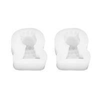 Tnfeeon Lot de 2 Moules en Silicone en Forme d'animal pour Décoration de Gâteaux, 7 X 6 X 2,8 Cm, Moule en Silicone en Forme de Lion pour Décoration de Gâteaux, Chocolat, Bonbons, Argile Polymère,