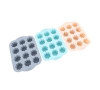 Tnfeeon Lot de 3 Moules à Muffins en Silicone à 12 Cavités Antiadhésifs pour Petits Gâteaux, 36 Moules à Démoulage Facile, Passent au Four, 450 G pour le Pain, le Pudding, les Bouchées d'œufs