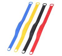 Tnfeeon Lot de 4 Bracelets NFC, Bracelets de Contrôle D'accès en Silicone Réinscriptibles Résistants à la Pluie avec Puce NFC, Bracelet de Natation Réglable pour Sauna pour Hôtel,