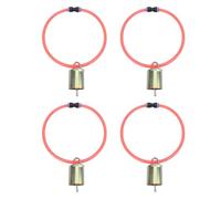 Tnfeeon Lot de 4 Grandes Cloches de Pâturage Robustes pour Chèvres et Moutons avec Colliers Qui Ne Tombent Pas, Ne S'emmêlent Pas sur la Laine, Idéales pour Les Chèvres Actives Qui