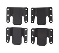 Tnfeeon Lot de 4 Supports de Connecteur de canapé en Fer, Système de Verrouillage Solide pour la stabilité du canapé Sectionnel, Taille 7,6 X 6,3 Cm, Convient à la Plupart des Meubles, Ouverture