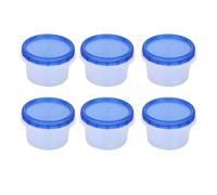 Tnfeeon Lot de 6 Récipients à Avoine de Nuit, Récipients de Stockage de Nourriture Empilables en Plastique avec Couvercles Hermétiques à Torsion, 473,6 G, Passent au Lave-vaisselle pour la (pièces