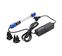 Tnfeeon Lumière Propre pour Aquarium, Lampe Stérilisatrice UV Submersible étanche aux Algues Vertes Lampe Propre à Eau Claire avec Ventouse Fixe pour Aquarium(UV-13-13W)