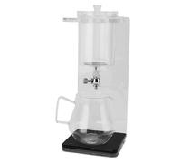 Tnfeeon Machine à thé Goutte à Goutte en Verre avec Filtre intégré pour une Infusion Douce à Basse Température Verre à Haute Teneur en Borosilicate Acrylique Acier Inoxydable Conception Compacte