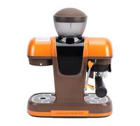 Tnfeeon Machine électrique Portable, Machine Semi-automatique de 19 avec Broyeur intégré et Porte-filtre de 58 Mm, Réservoir D'eau de 27 Oz pour la Maison et le Bureau (Prise UE 220V)