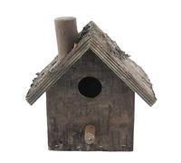 Tnfeeon Maison de Repos pour Oiseaux de Compagnie, Résistante à l'humidité, pour Perroquet, Perruche, Canari, Petit Accessoire de Cage à Oiseaux, 5.9x3.9x3.5 Pouces, Bois Suspendu