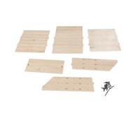 Tnfeeon Maison pour Chauves-Souris, Perchoir en Bois Résistant aux Intempéries, Abri Extérieur en Bois Triad pour la Conservation, Le Contrôle et la Création d'habitats de la Faune (Couleur du)