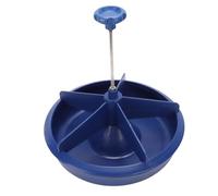 Tnfeeon Mangeoire à Poulet, Abreuvoir pour Porcelets, Auge Ronde à 5 Fentes, Alimentation de Clôture Suspendue, Fournitures d'alimentation pour Chèvres, Poulailler pour Porcelets de