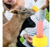 Tnfeeon Mangeoire à Tétine pour Agneau, Tétine en Silicone Souple pour Chèvre et Agneau, Facile à Nettoyer, Conçue pour les Animaux Orphelins, s'adapte à la Plupart des Biberons