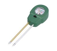 Tnfeeon Mètre 2 Aiguilles Réglable Valeur de PH Outil de Test de fertilité du Sol pour Jardin Cour Extérieure, 7,9 Pouces 3 en 1 Humidimètre du Sol