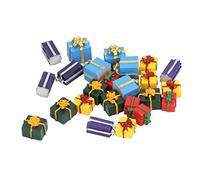 Tnfeeon Mini Christmas Ornaments Educational Doll House Christmas Times for 1:12 Doll House, 5 Colors Resin Model for Craft, Gifts Baby Party, Halloween, Party Préférence