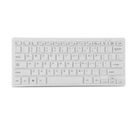 Tnfeeon Mini clavier ultra fin 78 touches filaire USB, large compatibilité pour les petites entreprises, les employés de bureau à domicile (blanc)