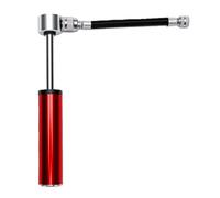 Tnfeeon Mini Pompe à Vélo en Alliage d'aluminium, Gonfleur de Pneu Portable, Cadre Compact, Conception Montable avec Haute Pression de 120 PSI pour Vélos de Route, VTT, Ballons de Sport, Léger,