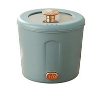 Tnfeeon Mini Pot Chaud Électrique Portable pour Étudiants, Petit Hotpot Électrique 2-en-1, Matériau Métal, Connecteur UE (Brume)