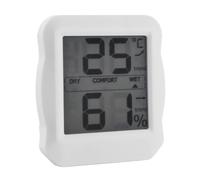 Tnfeeon Mini Thermomètre et Hygromètre Numérique avec Dos et Support Magnétiques, Grand écran LCD, Moniteur de Température et d'humidité pour une Utilisation Intérieure et Domestique