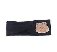 Tnfeeon Modèle de Dessin animé Baby Band Coton Soft Cotton Super Extensible, Enveloppement de Couverture de Tête pour les Nourrissons et Tout-petits Adaptés aux Enfants de 0 à 8 Ans (BLACK)