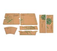 Tnfeeon Modèle de Fabrication de Portefeuille, Outil en Acrylique Transparent, Idéal pour les Projets de Maroquinerie, Coupe Précise avec un Design Facile à Utiliser pour les Amateurs d'artisanat