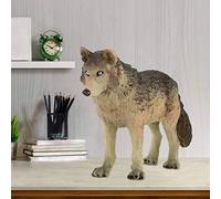 Tnfeeon Modèle de Figurine de Loup Réaliste, Simulation Animale Détaillée pour l'étude de la Nature, Outil éducatif d'apprentissage de la Faune, Améliore Les Compétences d'observation, (Grand