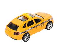 Tnfeeon Modèle de Taxi en Alliage à l'échelle 1:32, Véhicule à Tirer avec Lumières et Sons, Compact pour Les Aventures de Voyage, Expérience de Jeu en Ville Engageante pour Les Jeunes Passionnés,