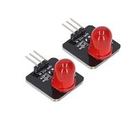 Tnfeeon Module LED pour électriciens, Paquet de 10 Ampoules à Puce Rouge avec Fonctionnement de 3,3 V à 5 V pour la Décoration Intérieure et les Voyants Lumineux, Conception Carrée Compacte de 0,79