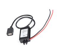 Tnfeeon Module USB étanche 12 V à 5 V 3 A avec Protection Contre Les Surtensions pour écrans LED et électronique de Voiture, Convertisseur Abaisseur CC, Alimentation Abaisseur USB