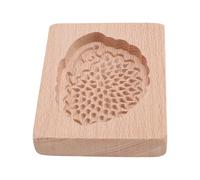 Tnfeeon Moule à Biscuits en Pain d'épices, Presse à Biscuits en Bois de Hêtre sculpté, 10 X 8 X 2 Cm, Motif gravé en 3D pour, Fondant au Chocolat, Cuisson pour Fête d'anniversaire de Pâques