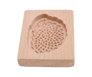 Tnfeeon Moule à Biscuits en Pain d'épices, Presse à Biscuits en Bois de Hêtre sculpté, 10 X 8 X 2 Cm, Motif gravé en 3D pour, Fondant au Chocolat, Cuisson pour Fête d'anniversaire de Pâques