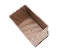 Tnfeeon Moule à Pain Antiadhésif en Acier au Carbone, 8,1 X 4,6 X 4,6 Pouces, Moule Rectangulaire à Répartition Uniforme de la Chaleur pour la Cuisson du Pain, des Gâteaux et des Boulangers à