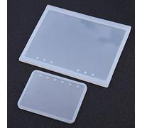 Tnfeeon Moule de Couverture de Bloc-Notes, 2 Pièces/Ensemble A5 A7 Résine Silicone Moule Moules de Moulage en Silicone Moules en Résine Antiadhésive pour Bricolage Cristal Bloc-Notes