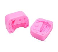 Tnfeeon Moule de Décoration de Gâteau de Berceau en Silicone de qualité Alimentaire, Antiadhésif à Dégagement Facile pour Baptême de Fête Prénatale, Poignées de -40F à 410F Four Micro-ondes