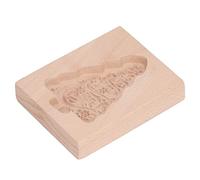 Tnfeeon Moule de Tampon de Presse à Biscuit de Pain D'épice sculpté en Bois, Facile à Libérer pour les Friandises Maison, Adaptées aux Biscuits Muffins Chocolate, Beech Wood Kitchen Moule (Arbre de