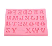 Tnfeeon Moule en Silicone Alphabet Chocolat Faisant des moules Fondant Dessert moules pour la décoration de gâteau