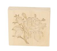 Tnfeeon Moule Simple en Forme de Biscuit en Bois de Hêtre, Joint de Cuisson Durable avec Dégagement Facile pour la Cuisson Familiale, Tampon à Biscuits en Bois de Hêtre de 106 G (rose)