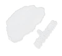 Tnfeeon Moules en Résine de Bienvenue 2 Pièces, Matériau en Silicone, Facile à Utiliser pour la Décoration Intérieure et l'art Mural