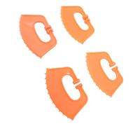 Tnfeeon Nez de Sevrage de Veau Empêchant la Succion du Lait Compact et Portable pour les Bovins de Veau Empêchant la Succion du Nez de Taureau Orange, 20 Pièces Anneau de de Taureau 4,33x2,76x1,18