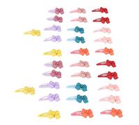 Tnfeeon Nœuds avec Clips Métalliques, Accessoires de Toilettage en Résine pour Chiens et Chats, Ensemble de 32 Clips pour Chiots et Chatons