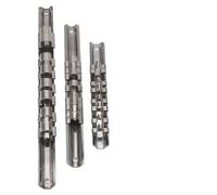 Tnfeeon Organisateur de Douilles en Acier Inoxydable 3 Pièces avec 8 Clips, Rail de Rangement pour Support de Douilles Mural pour 1/4", 3/8", 1/2", Idéal pour une Utilisation en Garage et en