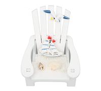 Tnfeeon Ornements de Chaises de Plage, Chaises Adirondack Faites à la Main en Bois de Pin pour Décoration de Salle de Bain Côtière et Thème Nautique