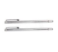 Tnfeeon Outil de Ramassage Magnétique Télescopique, Bâton Magnétique Extensible en Acier Inoxydable, Paquet de 2 avec Clip pour Stylo pour Ramasser des Vis, des écrous, des Boulons dans un Garage, un