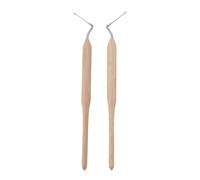 Tnfeeon Outils Transplantation de Larves d'aiguille Mobile avec Poignée en Bois pour équipement Apiculant 2 Paquet en Acier Inoxydable Queen Bee Greffing Queen Bee Marking Kit