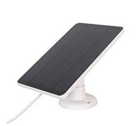 Tnfeeon Panneau Solaire de Caméra de sécurité Monocristallin Kisel 4W Fiable Travaillant pour Une Utilisation en Plein Air, Adaptateur USB C IP65 (White)