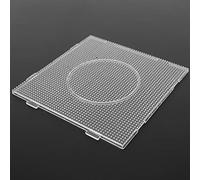 Tnfeeon Panneaux Perforés de Perles à Fusible Transparentes de 2,6 Mm, Modèles de Bricolage avec des Formes de Cœur Carrées et Hexagonales pour Le Développement des Compétences d'expression (Grand