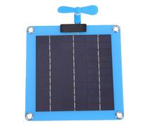 Tnfeeon Panneaux Solaires C Sorties Chargeur Solaire en Silicium Monocristallin 30 W avec Ventilateur pour Camping en Plein Air Randonnée Kit de Ventilateur de Panneau Portable Léger de 7,05 Oz