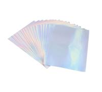 Tnfeeon Papier Autocollant Holographique Imprimable A4, Feuilles Irisées à Séchage Rapide pour Imprimantes à Jet d'encre, Scrapbooking et Autocollants pour Ordinateur Portable