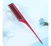 Tnfeeon Peigne Taquin à 3 Rangées, Outil de Coiffure Léger en ABS pour Femmes, Parfait pour une Utilisation en Salon et en Voyage (rouge)