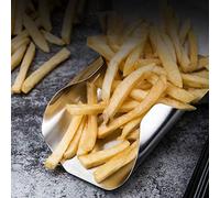 Tnfeeon Pelle à Pop-corn, Cuillère Multifonctionnelle en Acier Inoxydable, Légère, Facile à Manipuler, Conception Double Face, Idéale pour les Frites de Pop-corn Servant Lors de Fêtes, de Soirées