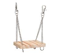 Tnfeeon Petit Jouet pour Animaux de Compagnie, Petit Animal en Bois balançoire Suspendue lit Jouet Animal molaire Jouet Pet Cage hamac Hamster Exercice Jouet