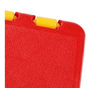 Tnfeeon Petit Tabouret Portable en Plastique Pliable avec Boucle de sécurité, Design Antidérapant pour Intérieur et Extérieur, Camping, Salon, Chambre à Coucher, école, Pêche, Croquis (Rouge Jaune